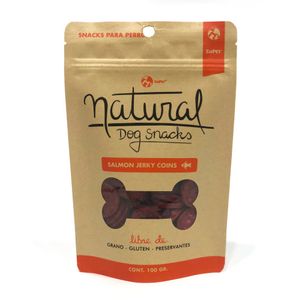 Snack Natural para Perros Salmon Jerky Slices 100 Gr