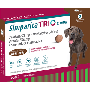 Antiparasitario Simparica Trio Perros