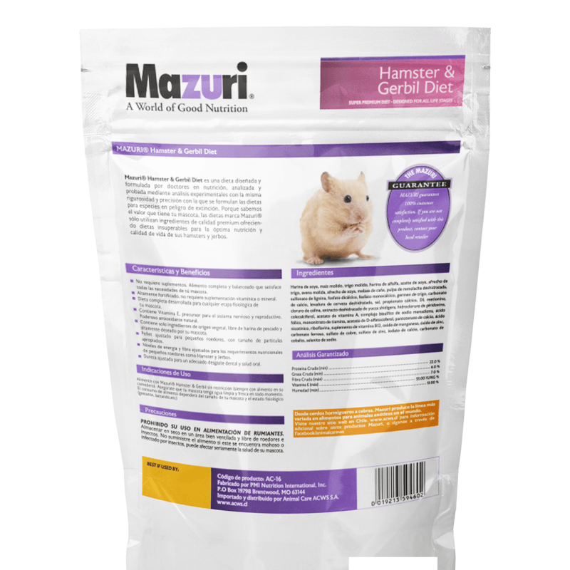 MAZURI-HAMSTER---GERBIL-DIET--350-GR-