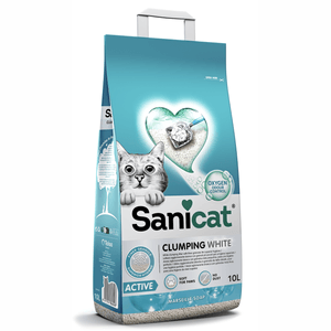 Arena Sanicat Clumping White Active 8,5 Kg