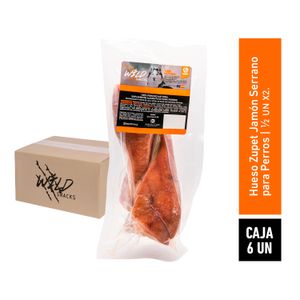 Hueso Zupet Jamon Serrano para Perros 2 1/2UN x 6UN