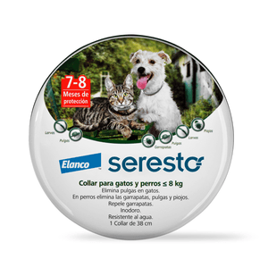 Collar Antiparasitario Seresto Perros y Gatos hasta 8 Kg